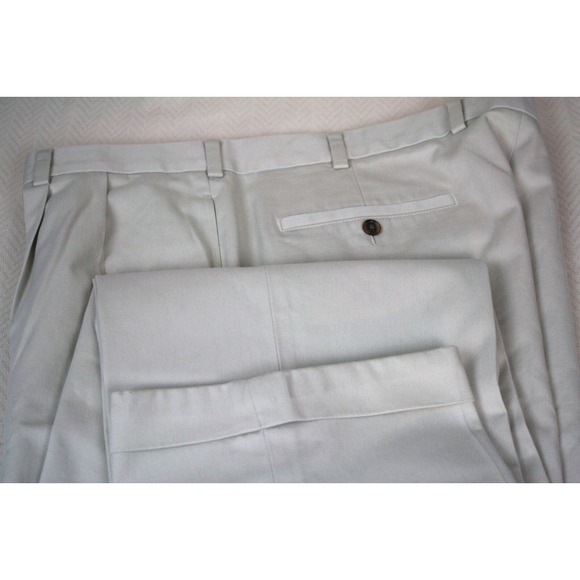 Brooks Brothers Other - BROOKS BROTHERS Pant Advantage Chino All Cotton Pleated Cuff Beige Tan W40/L34